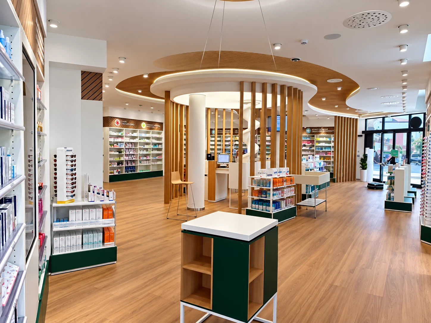 Spazio farmacia progettato da ATIPICO